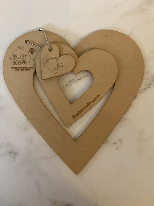 acrylic hearts