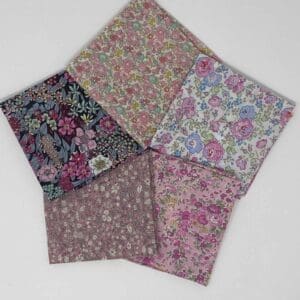 Liberty Lawn FQ Bundle 5 Pieces ~ Pinks