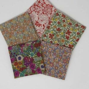 Liberty Lawn Fat 16th Bundle 5 Pieces ~ Oranges