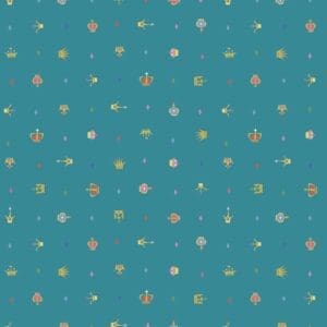 Little Brier Rose - Crowns Teal Sparkle