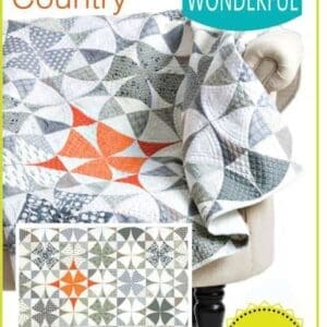 chic country quilt pattern, QCR, quick curve ruler, sew kind of wonderful, curved piecing