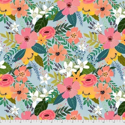 Farm Friends Floral BLUE