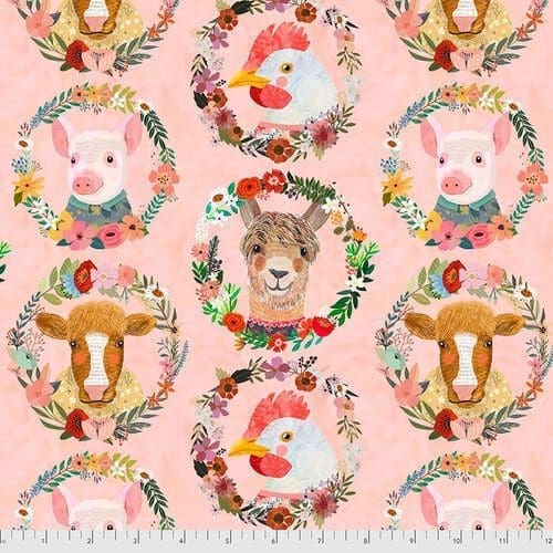 Farm Friends Farm Badges PEACH