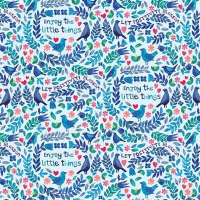 Seasons Positivity Blossoms LIGHT DENIM