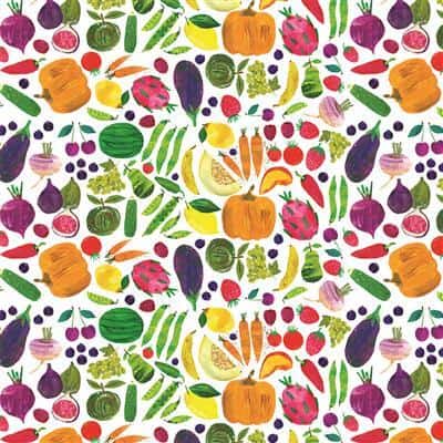 Seasons Fruits & Veggies WHITE