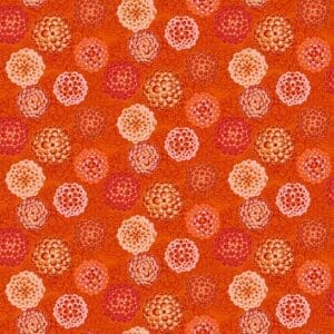 Happiness - Pompom Dahlias in Orange
