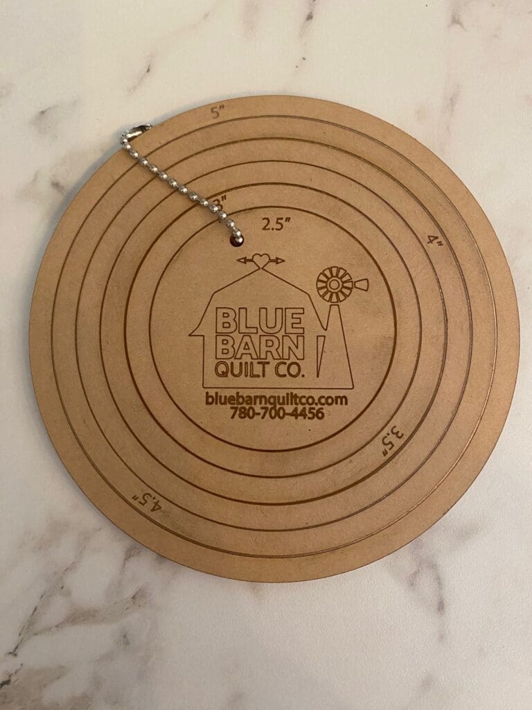 Acrylic Circle Template Set Blue Barn