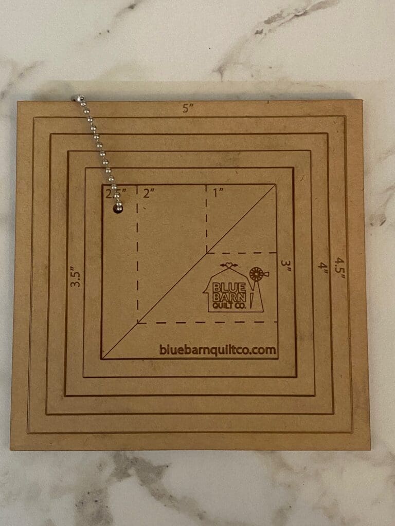 Acrylic Square Template Set Blue Barn
