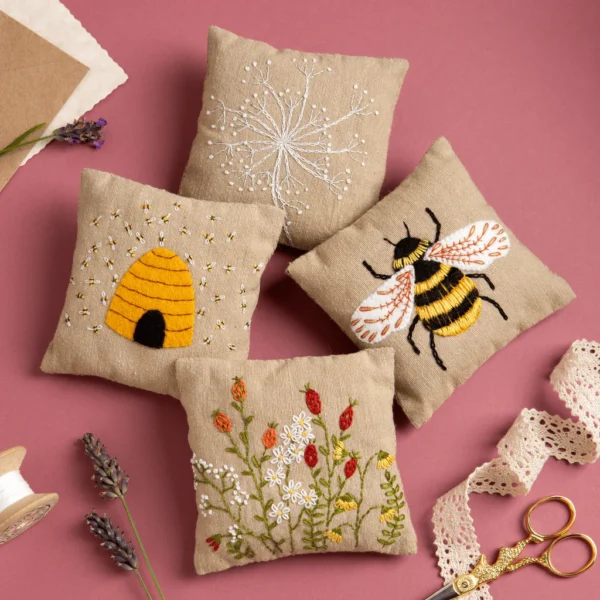 Linen Lavender Bees