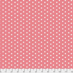 Tula Pink - True Colors Hexy Rainbow - Flamingo