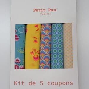 Petit Pan Cotton Coupons Elytis Crystalline Set of 5