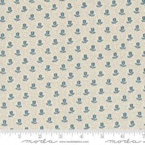 Antoinette Champagne Small Floral Pearl French Blue