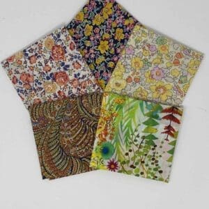 Liberty Lawn Fat 8th Bundle 5 Pieces ~ Yellows