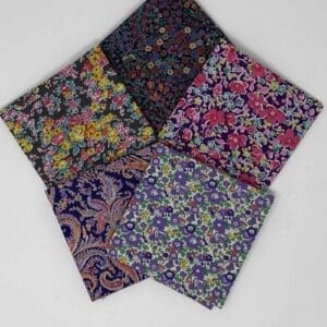 Liberty Lawn Fat 8th Bundle 5 Pieces ~ Purples