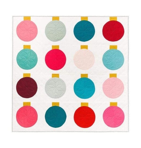 retro ornaments quilt