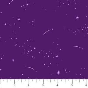 FIGO Fabrics Lucky Charms Basics Shooting Stars Purple