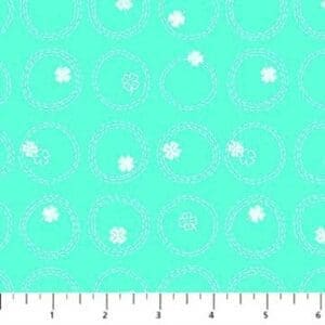 FIGO Fabrics Lucky Charms Basics Clover Mint