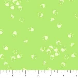 FIGO Fabrics Lucky Charms Basics Acorns Pistachio