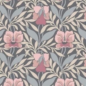 Pansy Meadow B Wide back 108"