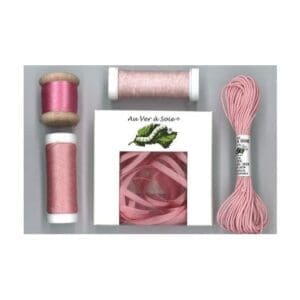 Au Ver a Soie Silk Decorative Pack - Rose
