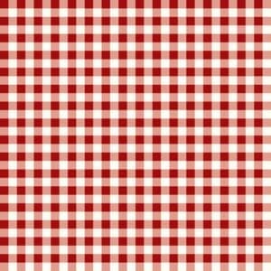 Gingham Weave 1/4" Red
