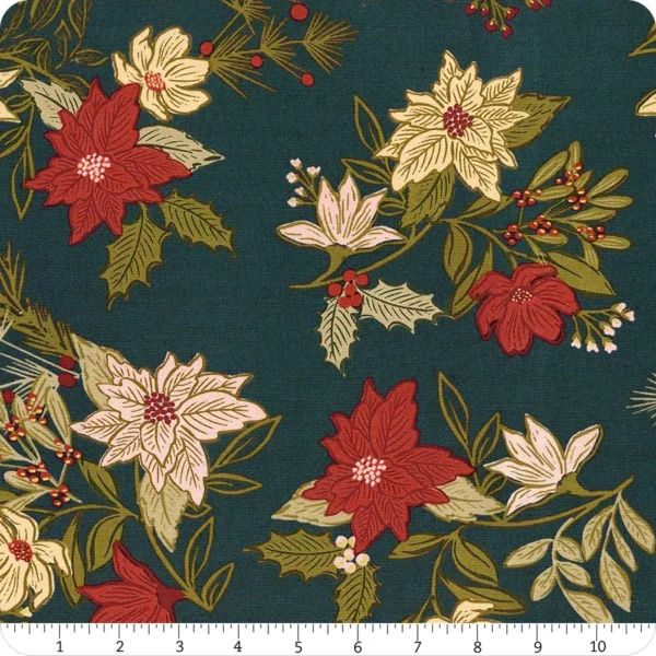 festive florals midnight