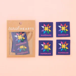Sarah Hearts Handmade Quilt Stars Labels