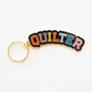 Sarah Hearts Quilter Keychain