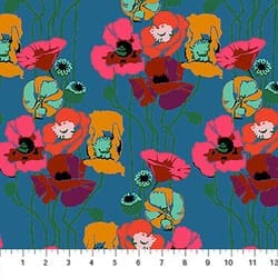 Overdressed Pouring Poppies Paint