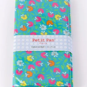 Petit Pan Oilcloth Cyan Petunia Coupon
